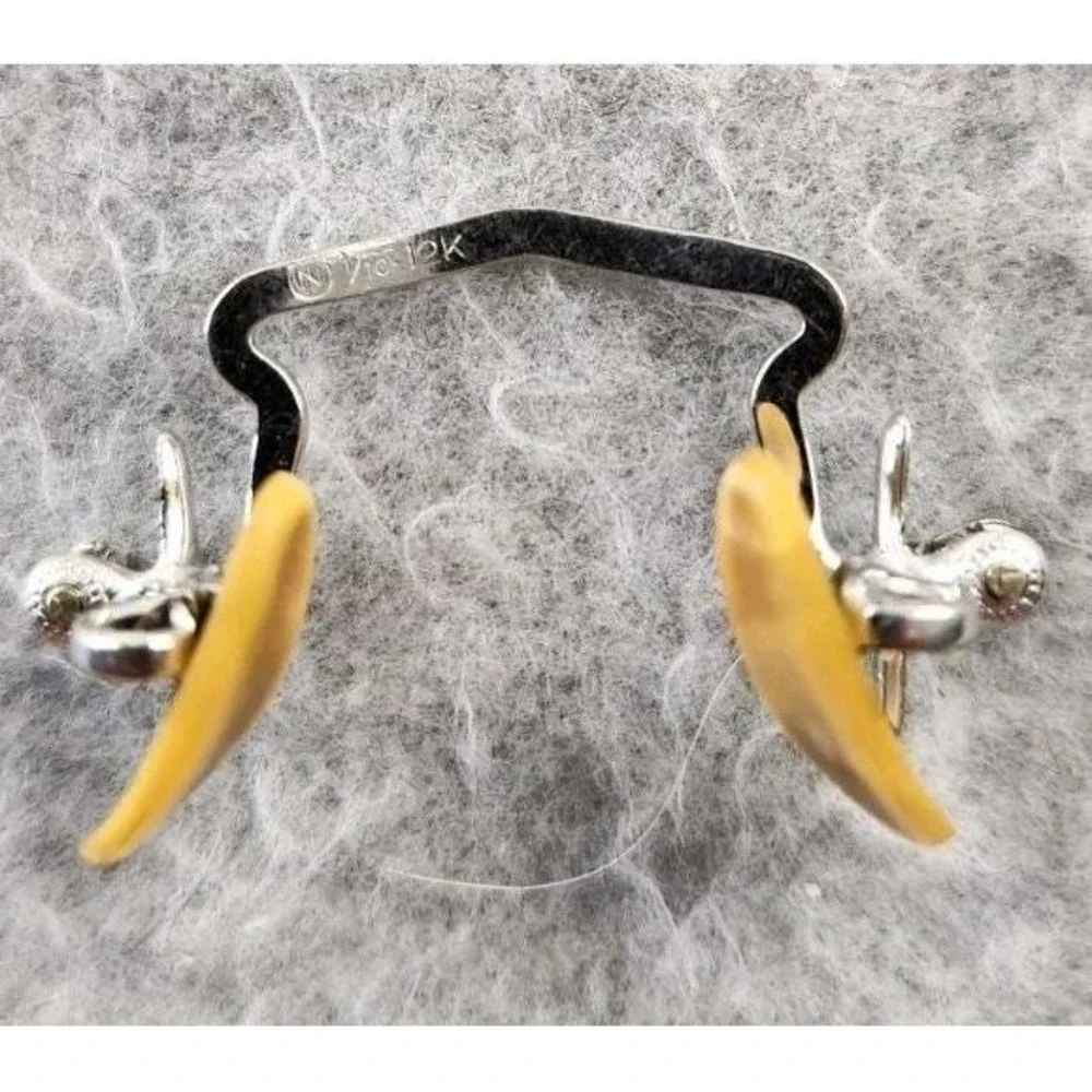 Vtg Shuron ? 1/10 12k Gold Filled Eyeglass Frames Bridge Nose Piece Replacement